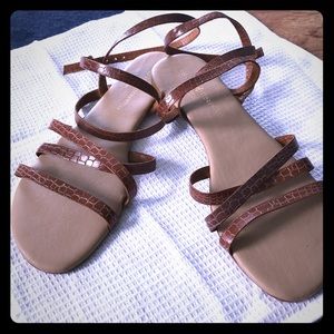 Mercanti Fiorentini Brown Leather Sandals